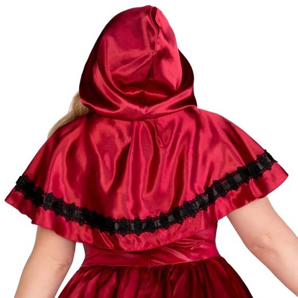 Goth Red Riding Hood Costume 1x/2x Womens Plus Size Halloween Roleplay Outfit - Picture 8 of 9